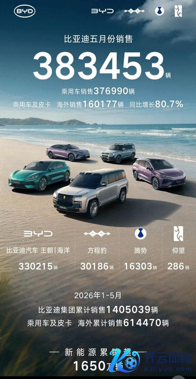 383453辆！5月销量公布：最可怕的不是卖得多，而是没东说念主能跟上了