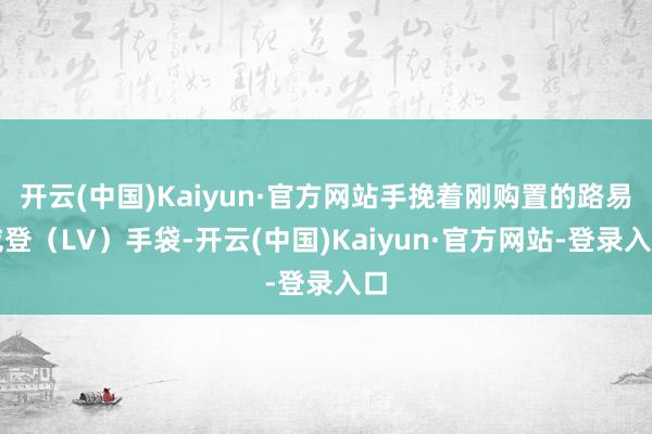 开云(中国)Kaiyun·官方网站手挽着刚购置的路易威登（LV）手袋-开云(中国)Kaiyun·官方网站-登录入口